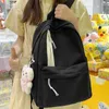 Plecak 2024 Prosty projekt solidny kolor Woman Teen -Student School Bag for Teenage Girls Boys Man Book Rucksack