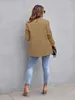 Damespakken Casual jasje Temperament Woon-werkverkeer Slim Fit Top Effen Kleur Blazer Dames Kantoor Dame Kleding Lentemode