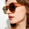 Óculos de sol Dohohdo Quadro Transparente Quadrado para Mulheres Moda Homens Óculos de Sol Vintage Trending Eyewear Shades