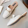 Slippers Toecovered Halfslipper Women's Summer Fashion Wear 2023 New Flatbottomed Heelless Online Celebrity Sandals Ladies Flip Flops