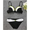 Women's Swimwear Befusy 2024 Sexy Splicing Bikinis Push Up Women Brazilian Bikini Set Pading Swimsuit Plus Size Female Bathing Suits