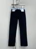 Jeans de mujer Bloques de color Denim Pantalones de pierna recta Moda casual 2024 Modelos de otoño 1213