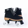 Boots Roller Skates Chaussures Quad Skating Skating Skates Flash Sneakers Training Roller Skating Europe Taille Pu Leather Men Femme Unisexe