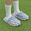 Slippers Home Shoes Platform Platform Walking Anti-Slip 248 Funny Bubble Sandals Cute Ball Women Men House 782 650 5