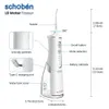 Oral Irrigators Shoben Portable Oral Irrigator USB Laddningsfat Dental Sink 300 ml Vattentank IPX7 Vattentät tandrensare J240318