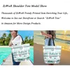 Alışveriş Çantaları Sevimli Altın Köpek Baskı Footprin Büyük Market Plajı Seyahat Yeniden Kullanılabilir Bakkal Tote Çanta Okulu Taşınabilir Depolama Çantası