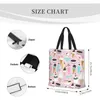 Shopping Bags Sunflower Print Tote Bag Reusable Large Capacity Zipper Single Shoulder Convenience