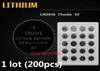 200st 1 Lot CR2016 3V LITHIUM LI JON -BUTLE CELLBATTERY CR 2016 3 Volt Liion Coin Batterier Tray Package 7661296