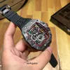 Orologio meccanico da uomo di lusso Business Leisure Richa Milles Automatico multifunzionale in fibra di carbonio Atmosfera di moda Sport Cool Orologi da polso con movimento svizzero