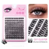 Faux cils maquillage professionnel cils individuels cluster doux bouclés oeil de chat moelleux extensions de cils naturels pour le maquillage