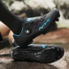 Stiefel weiße MTB -Radsportschuh Männer Mountainbike Schuhe Sneaker Speed Frauen Stollen Rennrad SPD -Bimerblättern Flache Outdoor -Schuhe