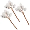 Fleurs décoratives 27 pièces guirlande de coupe de brindille d'oeuf branches tachetées ornement moucheté de pâques accessoire de fête artificiel tiges de fil en plastique décor