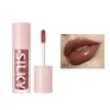 Lipgloss-Farben, aufpolsternde Feuchtigkeitscreme, Spiegelwasserglasur, glitzernder Lipgloss, wasserfester, langlebiger roter Lippenstift