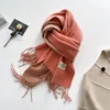 Sciarpe Sciarpa elegante fronte-retro tinta unita unisex con nappa morbido accessorio moda invernale caldo per il comfort meteorologico