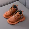 Botas Otoño Invierno Bebé Niño Montar Zapatos para niños Niños Niñas Nieve Moda Cuero Suave Antideslizante Deporte Correr