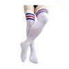 Meias masculinas tubo longo homens sobre o joelho sexy meia lingerie ver através softy respirável masculino vestido de negócios terno formal sox