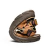Durevoli HBP Non-Brand Fashion Design Comodi sandali da spiaggia da uomo in vera pelle all'ingrosso