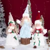 Décorations de noël poupées de jeune fille des neiges, décoration de fête pour la maison, poupée russe, jouets bonhomme de neige, Figurines décoratives