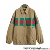 Gファミリーの赤と緑のパッチワークKhakiジャケットの検証版Khaki Jacket、Unisex Warm and Windproof Insert Bag Jacket {category}