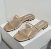 Slayt Üçgen Metalik Sandalet Tasarımcısı Slaytlar Kadın Terlik Mektup Tıknaz Topuklu Bayanlar Plaj Sandal Partisi Düğün Sişlik Moda Düşük Topuk Ayakkabı78899