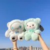 Wholesale cute green kitten plush toys children's games playmates holiday gifts room decoration claw machine prizes kid birthday christmas gifts Good quality