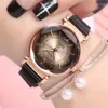 Relógios de pulso de luxo moda mulheres relógio geométrico romano numeral quartzo senhoras ímã fivela malha pulseira relógio de pulso ouro
