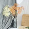 Dekorativa blommor Artificial Wedding Shop Decor 3-utdragen hemdekoration Fake Fan Leaf Ginkgo Party Supplies