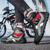 Sapatos de ciclismo botas de motocicleta homens moto equitação verão respirável moto chopper cruiser touring tornozelo