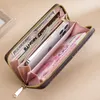 Enkel blixtlås plånbok det mest eleganta sättet att bära runt pengarkort och mynt män läderväska korthållare långa affärskvinnor plånbok #60017