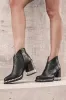 Laarzen 2023 Lederen vrouwen enkel laarzen damesschoenen lage hak cool Brits geborduurd ontwerp zachte short laarzen feest vrouwen schoenen schoenen