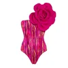 Maillots de bain pour femmes 2024 Vintage fait à la main 3D fleur décor une pièce maillot de bain et jupe ensemble maillots de bain femme luxe maillot de bain