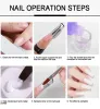 Kits Nail Acrylic Powder and Monomer Liquid Set, Clear Pink White Acrylic Powder Liquid & Brush Kit 3D Nails Art Decoration DIY Tools