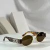 Occhiali da sole a specchio dorati Forma ovale rotonda Uomo Occhiali da sole estivi Gafas de sol Occhiali da sole firmati Tonalità Occhiali da sole Occhiali con protezione UV400