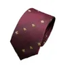 Nowy styl 2023 MARKA MARKA MARKA W 100% jedwabny Jacquard klasyczny ręcznie robiony krawat dla mężczyzn ślubny i biznesowy krawat 663 gg