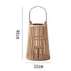 Candle Holders Bamboo Lantern Hanging Candleholder Wedding Wooden Candlestick Holder