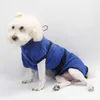 Hundkläder absorberande husdjurshanddukskläder badrock superfine fiber snabba torra hundar