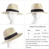 Cappello estivo Furtalk per uomini uomini Panama Pagning Cappelli viaggiano Sun Sun Wide Brim Fedora Jazz 240311