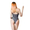 Swimons de maillots de bain en un morceau de maillot de bain Femmes de natation Femmes High Waist Bikini Mujer Sexy Sextarent Sous-parents élasticité serrée réglable GG