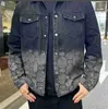 Herrjackor designer ny pocollar denim differentierad personlighet fashionabla lösa trendiga utgående utgåva kläder för män xjxt e08n