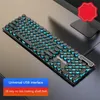 Tastiera da gioco meccanica con design a pulsanti mobili 104 tasti Tastiera cablata ergonomica impermeabile e antipolvere per PC Gamer 240304