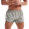 Sous-vêtements pour hommes Boxer Shorts coton fendu côté Ultra Shorts décontracté sommeil Bot pyjamas caleçons salon maison vêtements de nuit C24318