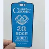 iPhone 15 Pro Max 14 Plus 13 Mini 12 11 XS XR X 8 7 SE 3D Edge Curved Ceramics HD 필름 안티 충격 폭발 곡선 증명 프리미엄 전체 커버