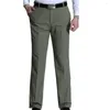 Męskie spodnie moda Wysokiej jakości bawełniane mężczyzn garniturę prosta wiosenna jesień długa męska klasyczna klasyczna biznes swobodne spodnie na pełną długość