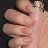 False Nails French Fake Short Art Nail Tips Tryck på Stick On med mönster Full Cover Artificial Wearable Clear