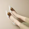 Модельные туфли размера плюс 32–42, женские туфли из микрофибры 5 см на высоком каблуке SmallHut, весенние черные, бежевые, сексуальные женские вечерние туфли-лодочки на шпильке с острым носком