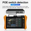 H12 Professional IP Camera Tester 8 Inch 8K H.265 IP 8MP AHD/TVI/CVI All-in-one CCTV Camera Tester Support POE++, SFP Module