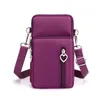 Bag 2024 Water Proofwoman Messenger Mini Shoulder Diagonal Multifunction Mobiltelefon Utomhus Earphone Pouch Sports