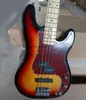 Strings Tobacco Sunburst Electric Bass Guitar Maple Fretboard