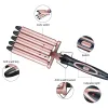 Irons Ckeyin Professional Curling Iron Ceramic 5 Barrels Curler Crimper Electric Hair Waver Waver Styling Frisyrverktyg Styler Wand