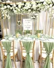 8 pièces décorations de chaise de mariage ceintures en mousseline de soie fête Banquet événement bébé douche saint valentin Decor30X180CM 240307